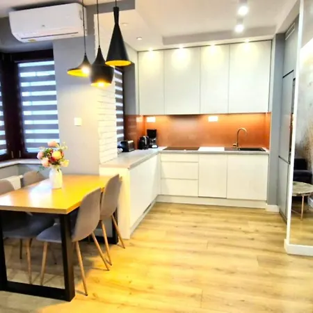 Luxury Blue Cascade Downtown Balcony Kraków