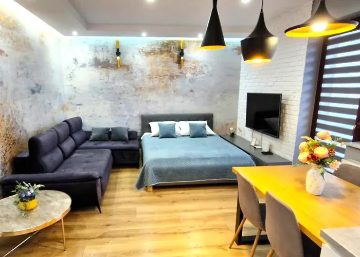 Luxury Blue Cascade Downtown Balcony Апартаменты Краков